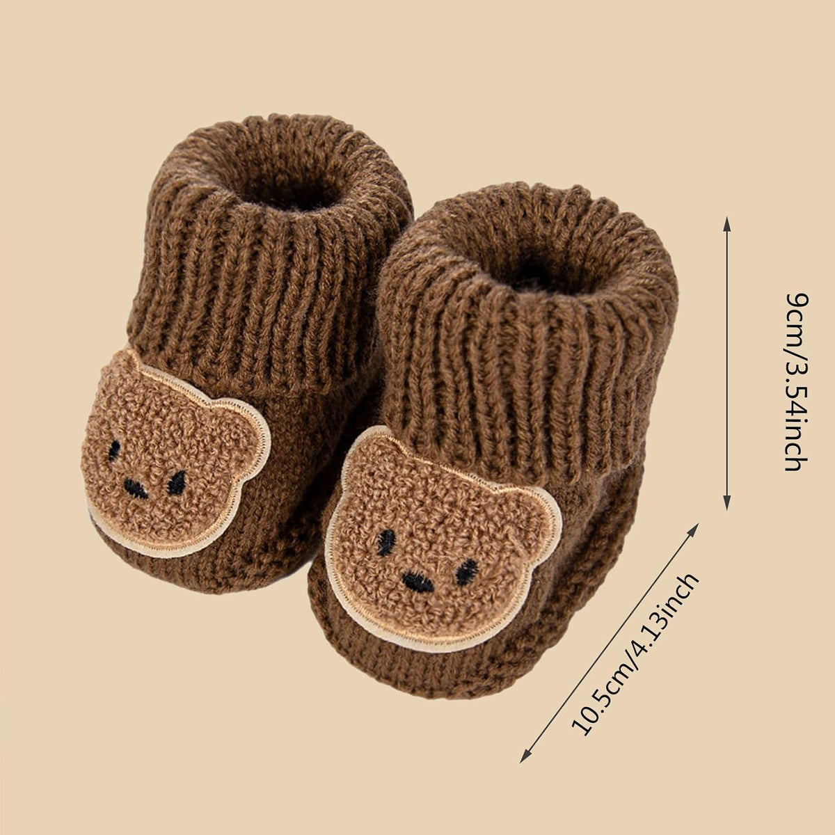Baby Booties Newborn Walking Shoes Warm Crochet Knit Soft Socks for Infant Boy Girl