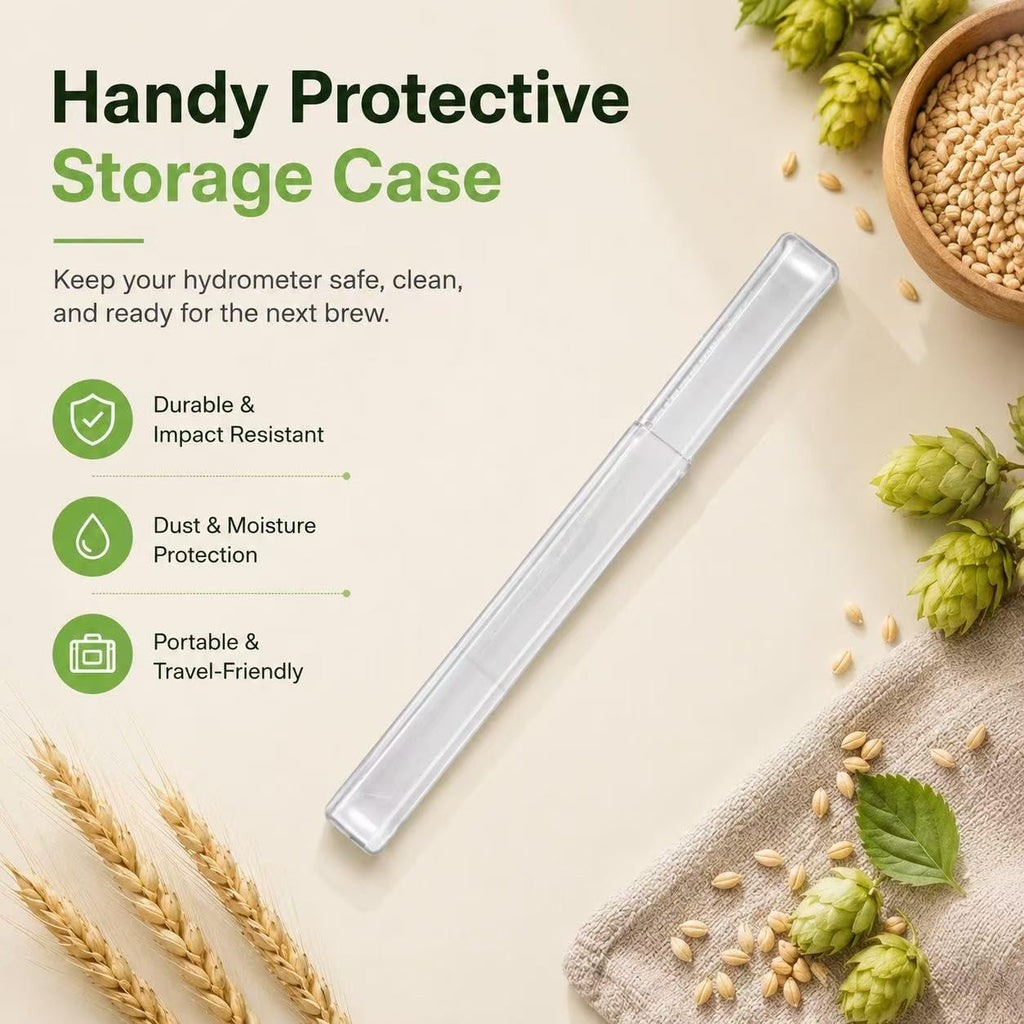 Triple Scale Hydrometer, Specific Gravity Hydrometer for Wine Making, Mead, Kombucha & Beer, Mead Making Kit, ABV
