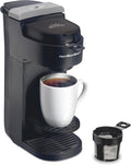 The Scoop Single Serve Coffee Maker & Fast Grounds Brewer for 8-14oz. Cups, Brews in Minutes, Black (47620), Next Gen
