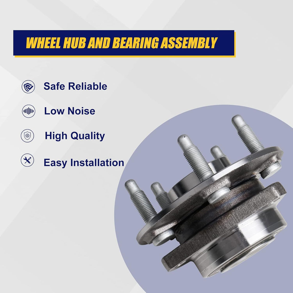 KUSATEC 513288 Front or Rear Wheel Hub Bearing Assembly