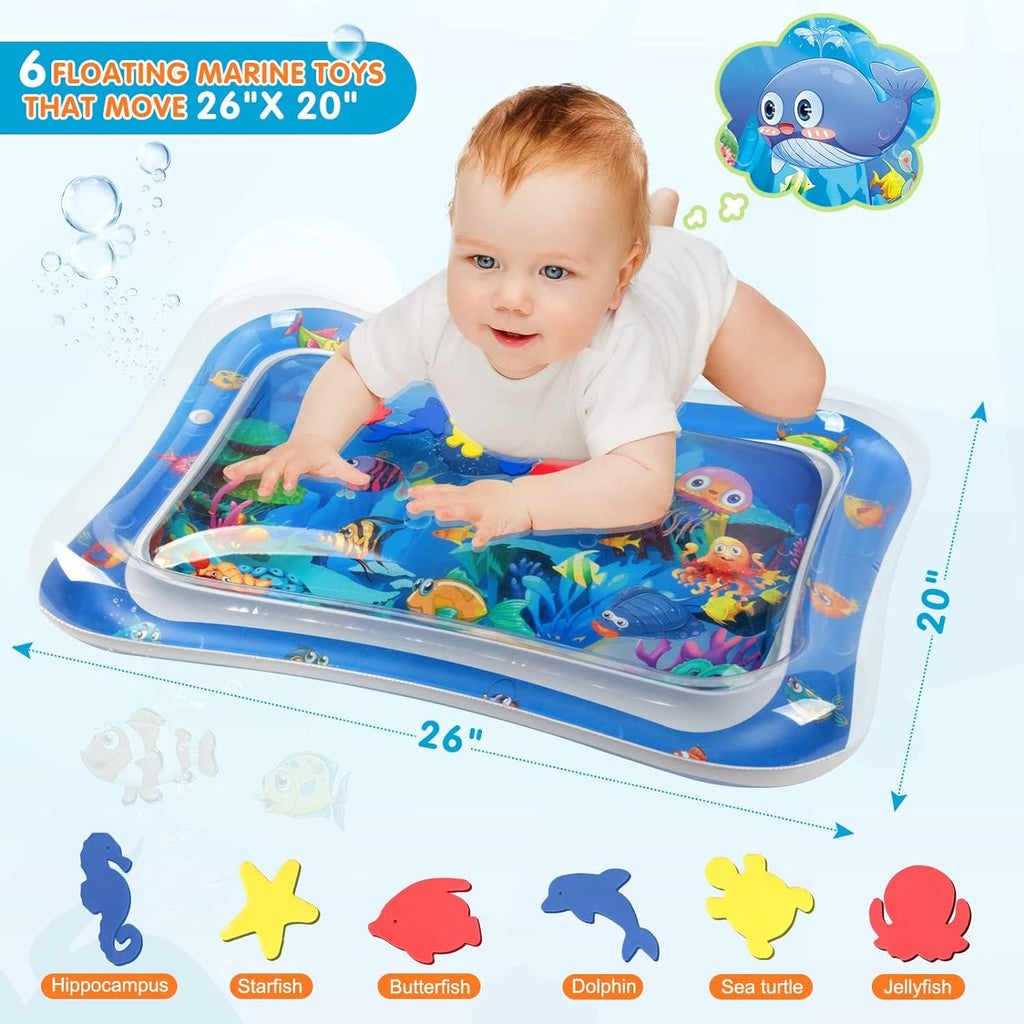 Inflatable Tummy Time Mat Premium Baby Water Play Mat for Infants and Toddlers Baby Toys for 3 to 24 Months