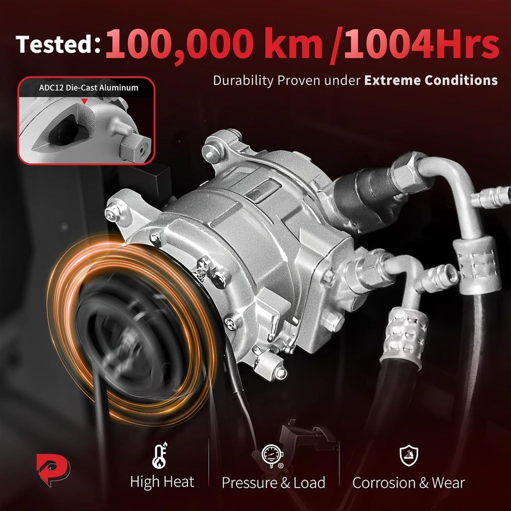 PHOBOOS A/C Compressor with Clutch Compatible with Ford