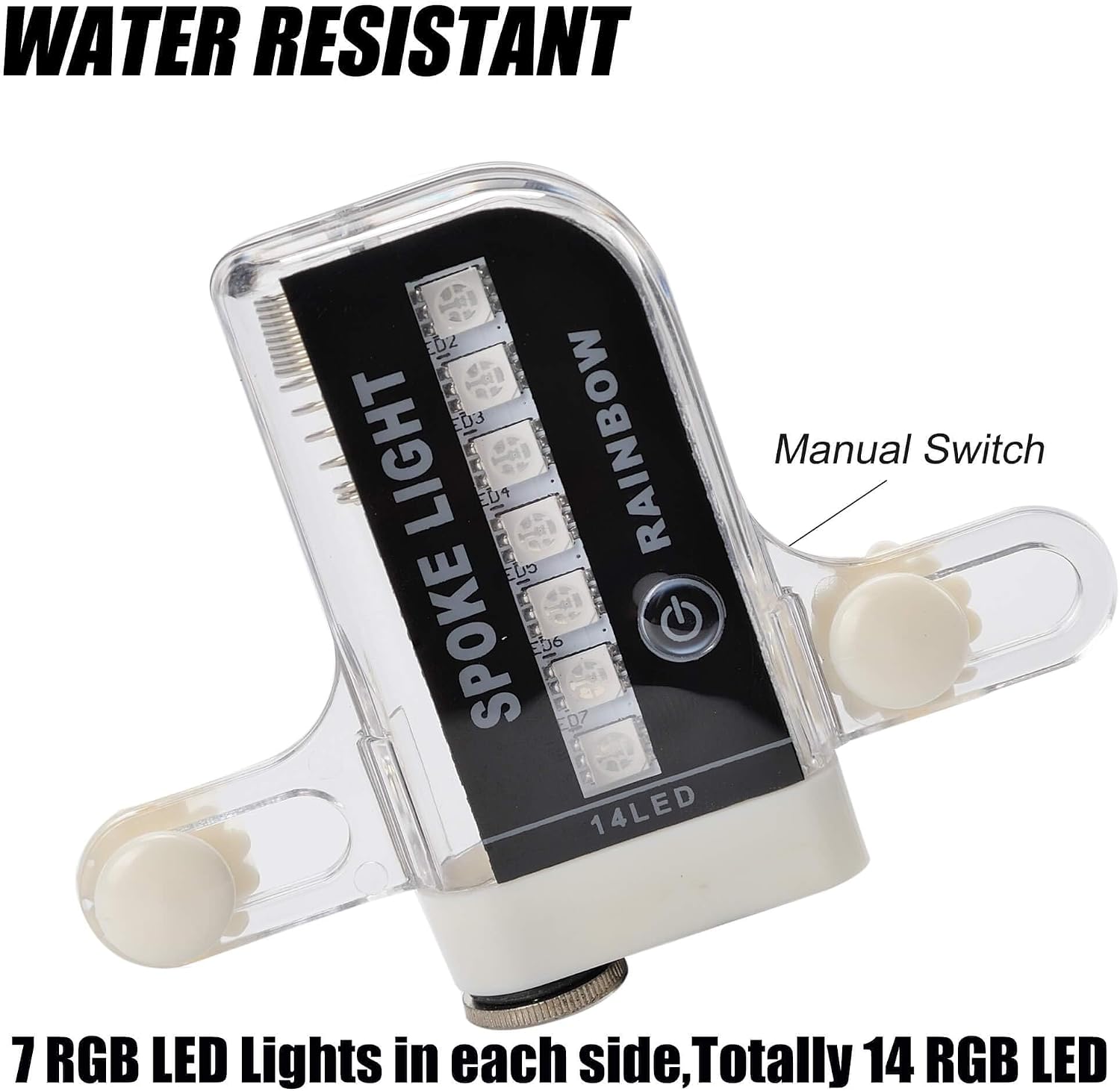 LED Bike Wheel Lights - A12 Waterproof Cool Bicycle Tire Light, Safety Spoke Lights for Kids Boys Girls Men Women, 30