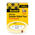 Double Sided Office Tape, 1/2" x 36 yards, 3" Core, Clear MMM665121296