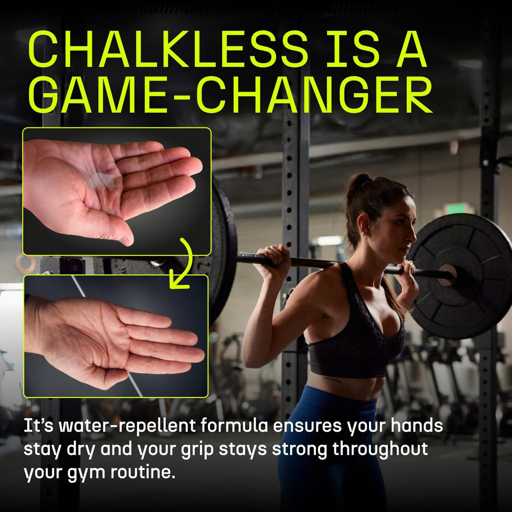 Grip Enhancer - Premium Liquid Chalk Alternative & Less Mess Hand Chalk for Weightlifting, Powerlifting, Yoga