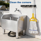23 4/6in Stainless Steel Floor Mop Sink with Detachable Mop
