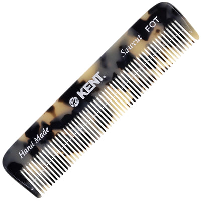 FOT TW Fine Tooth Comb for Men - Handmade Pocket Comb for Travel, Styling, Fine or Thinning Hair, Mustache and Beard