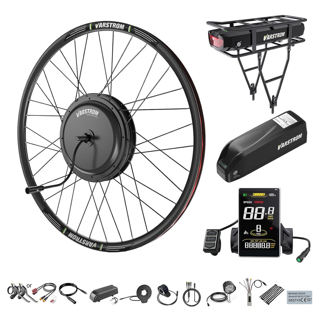 Front Hub Motor Kit - 48V 1000W Electric Bike Conversion for 26"/27.5"/28"/29"/700C Front Wheel Ebike Conversion Kit