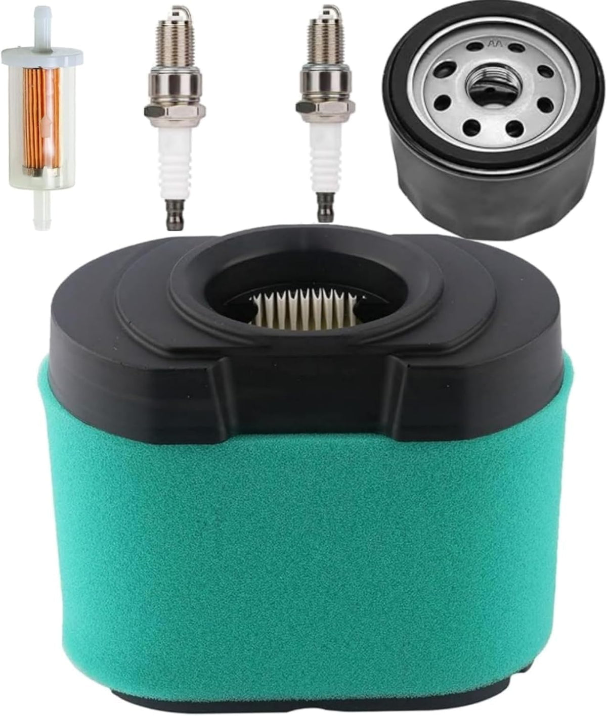 792105 MIU11515 Air Filter 492932 Oil Filter Compatible with Briggs and Stratton 407777 4163205 4163206 445877 445667