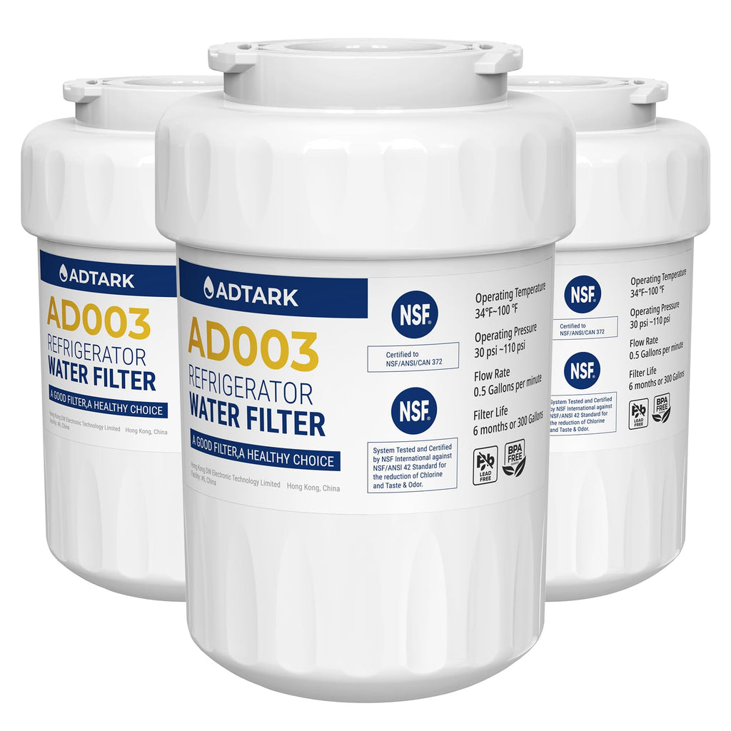 Replacement for MWF Water Filter Fit for GE SmartWater MWFP, MWFA,3pack