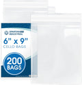 6" X 9" Self-Sealing Cellophane Bags (200 Count) Clear
