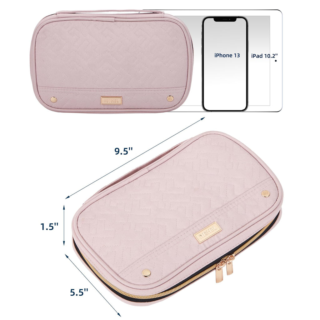 Travel Jewelry Case Organizer, Tangle-Free Necklace Storage Bag
