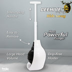 BeehiveMAX Hideaway Toilet Plunger & Holder in White - 97-5A