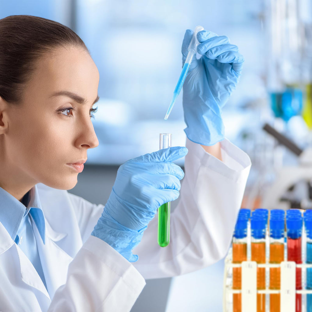 120 Pcs Plastic Test Tubes with Rack Set,Blue