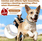 43in Rhinestone Dog Leash for Wedding Daily Small and Medium Dogs