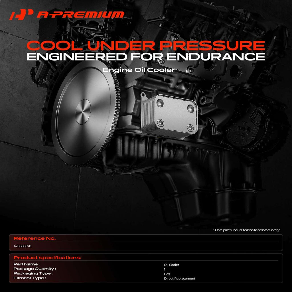 A-Premium Oil Cooler Radiator Compatible with