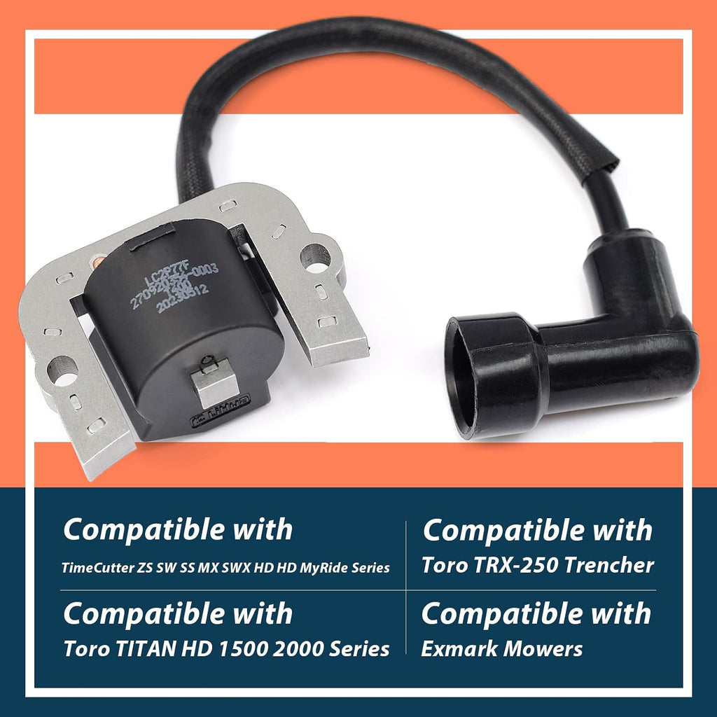 136-7883 Ignition Coil Module 2pcs Compatible with Toro&Titan Series Riding Lawn Mowers Replace 139-0720 136-7883 127-9216, Compatible with Harbor Freight PREDATOR 22HP 708cc V-Twin Egnine 62879