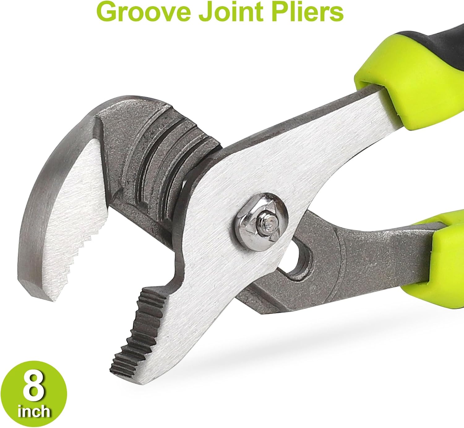 5-Piece Utility Pliers Set with Storage Bag, Includes Groove Joint, Diagonal, Long Nose, Slip Joint Pliers and 8"