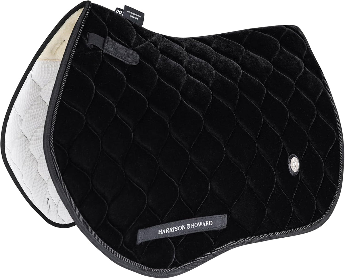 Close Contact Horse Saddle Pad for Jumping, w/Velvet Hue
