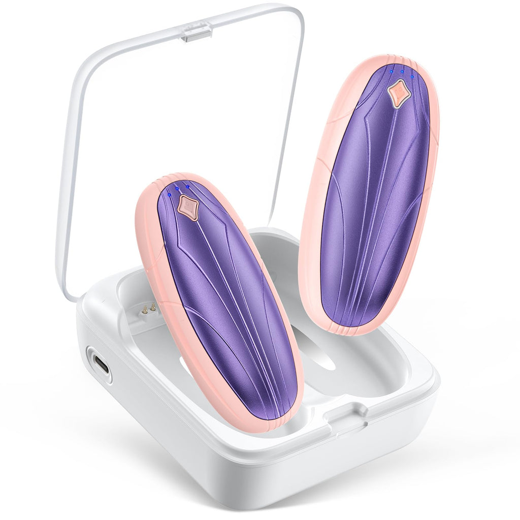 14000mAh Rechargeable Hand Warmers 2-Pack with Charge Case