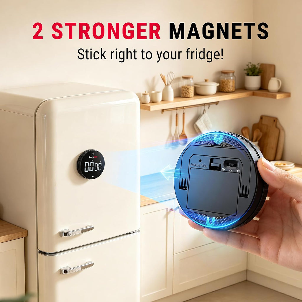 Magnetic Kitchen Timers for Cooking, Digital Timer for Kids Teacher