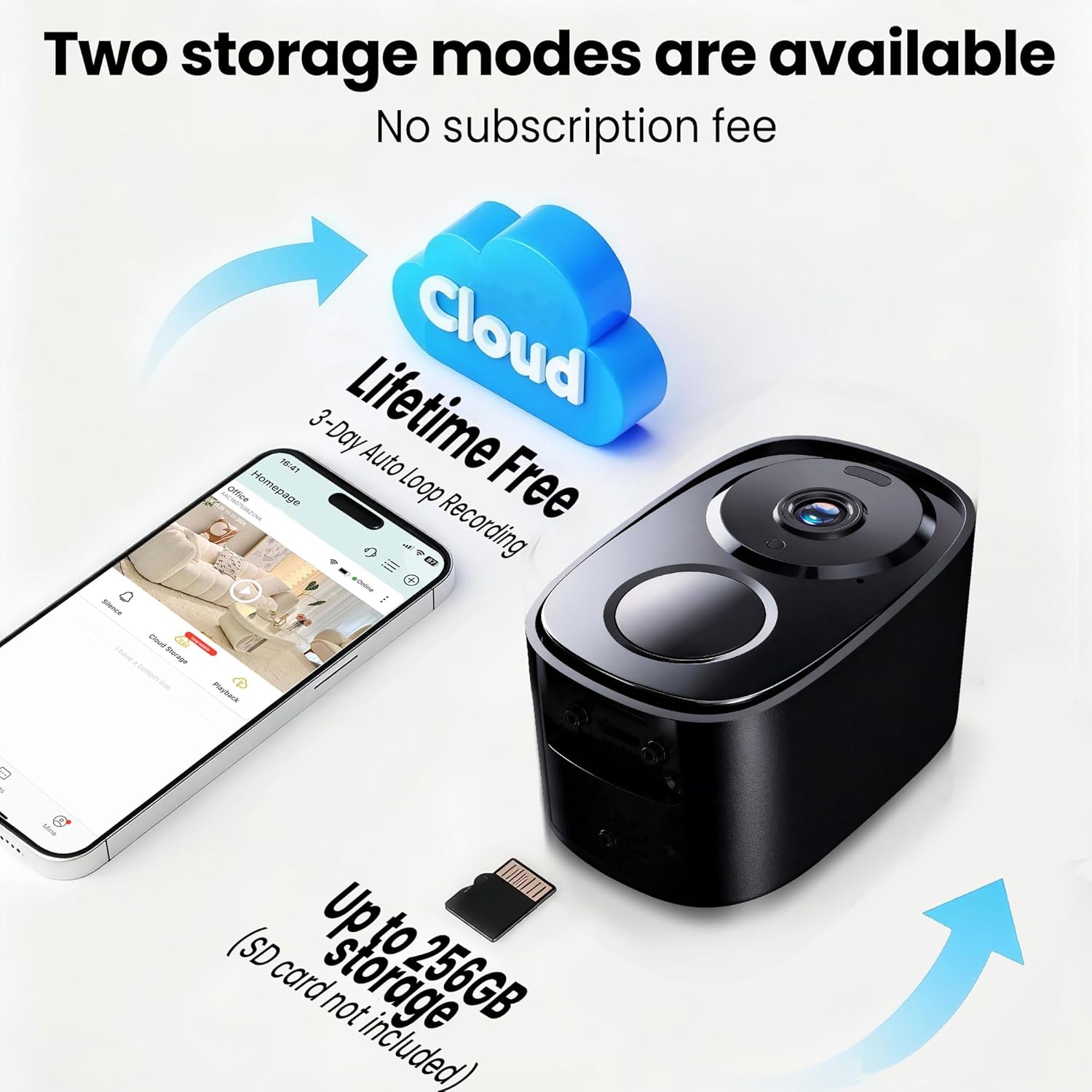 2026 Enhanced 2K UHD Security Cameras Wireless Outdoor – Free Cloud & SD Storage, Dual-Band WiFi 2.4G/5G, Full-Color