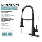 Kitchen Faucet with Soap Dispenser Matte Black