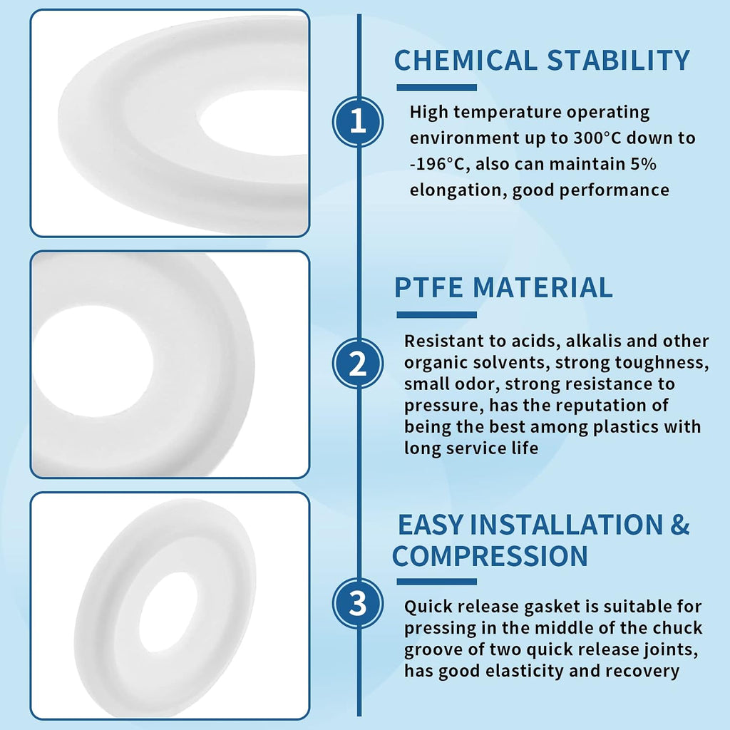 1/2" Tri Clamp Gasket, 10Pcs