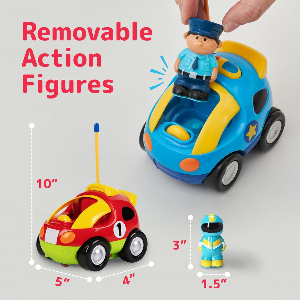 Remote Control Car for Toddlers (Police/Race Car)