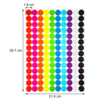 2800 Pieces 3/4" Round Dot Stickers, Circle Coding Labels Multicolor