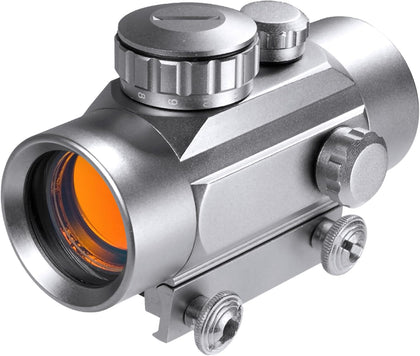 30mm Red Dot Sight – 1x Magnification, 5 MOA Reticle, Adjustable Brightness, Unlimited Eye Relief, Weaver Mount