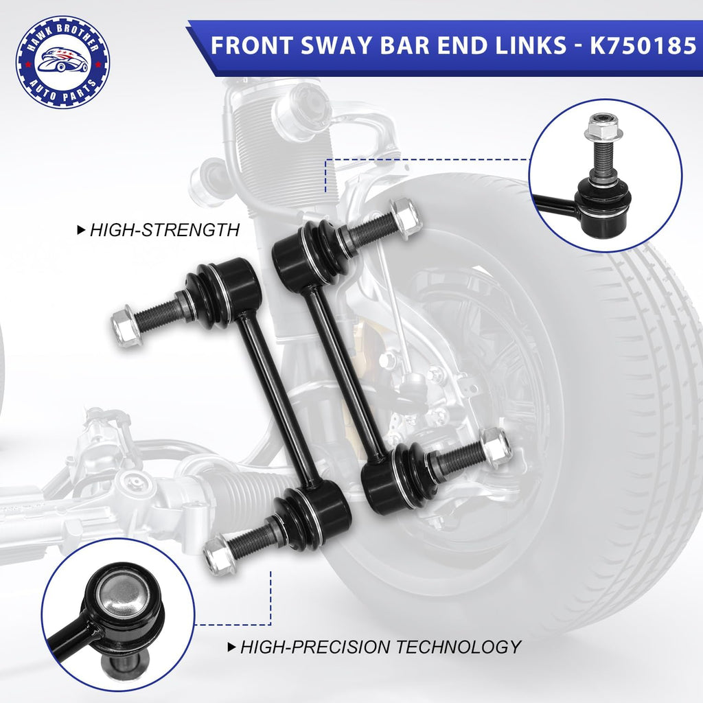 10Pcs Suspension Kit Front Upper Control Arms with Ball Joints