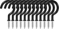 2 Inch Ceiling Hooks, Vinyl Coated Screw-in Cup Hook for Hanging Plants, Lights, Mugs - Heavy Duty Indoor Outdoor