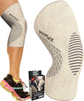 Physix Gear Knee Compression Sleeve for Men & Women - Best Compression Knee Brace for Walking, Running, Gym