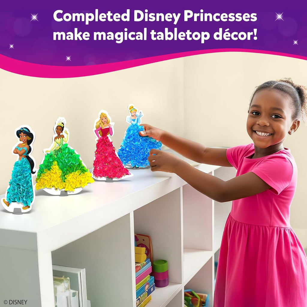 Poke-in Art – Disney Princesses, Wood Craft Kit, Gift for Kids | DIY Mess-Free Fun, Cinderalla, Ariel Fine Motor