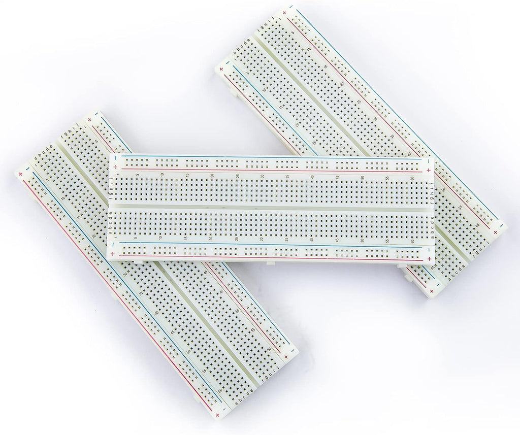3 Pcs Breadboard 830 Point PCB Board MB-102 Solderless Prototype Universal PCB Bread Board for DIY Kits Arduino Proto Raspberry Pi