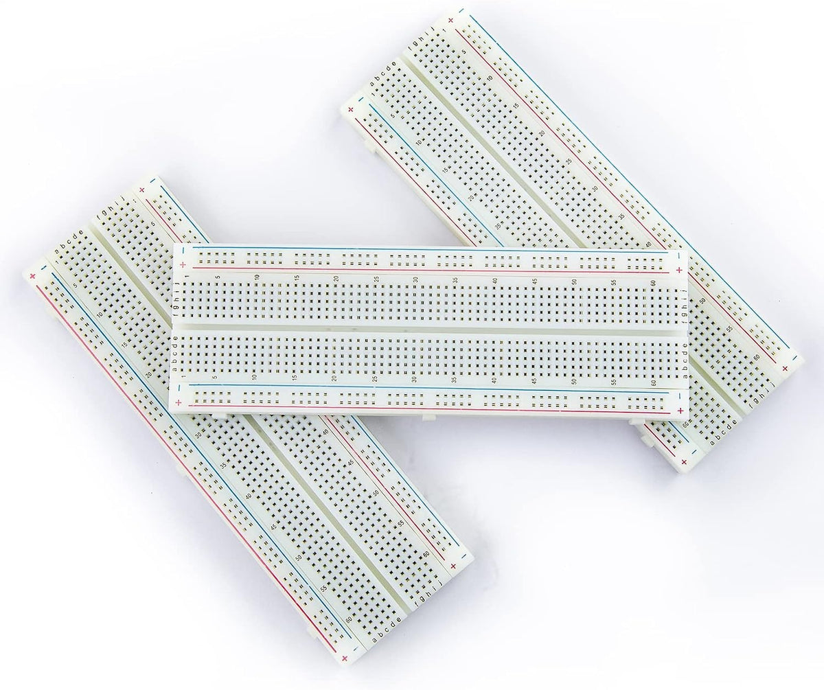 3 Pcs Breadboard 830 Point PCB Board MB-102 Solderless Prototype Universal PCB Bread Board for DIY Kits Arduino Proto Raspberry Pi
