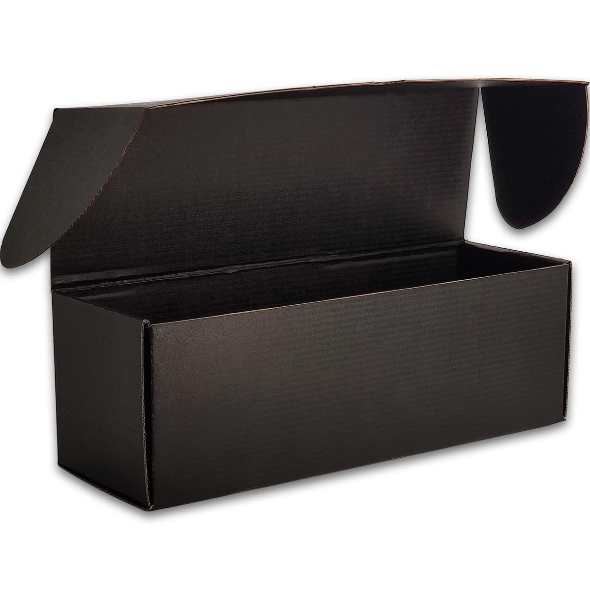 12x6x4 Shipping Boxes Black Mailer Corrugated Cardboard Box Set of 25