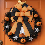 2.5 Inch Orange Linen Wired Ribbon, Fall Wreath and Bow Decor