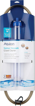 Siphon Vacuum Aquarium Gravel Cleaner, Large - 16 Inches | Gravel vacuum for aquarium, self priming intake tube, 6