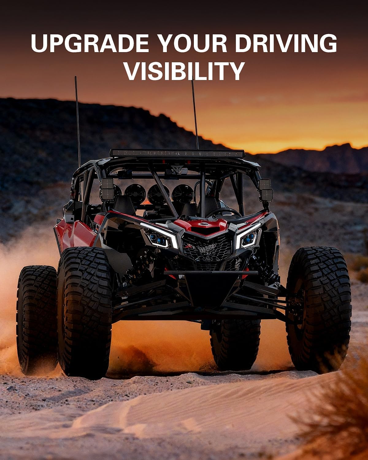 M MIBAHE 600% Brighter LED Headlights with DRL DOT Approved Compatible with Can-Am Maverick X3 Max XDS XRS R Turbo DPS 2017-2025, Replacement Part 710004658, 710004659