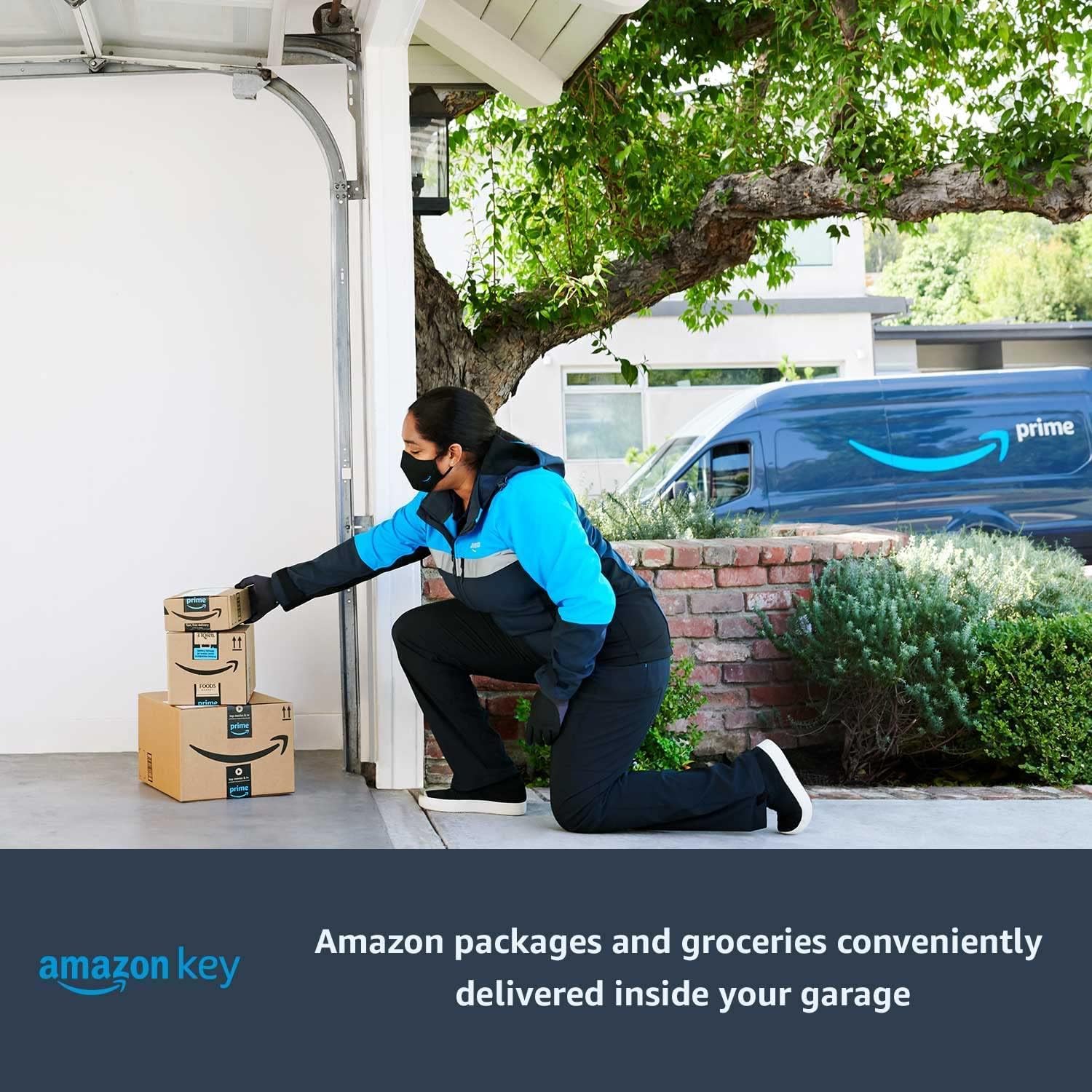 C2212T Smart Wi-Fi Garage Door Opener, 1/2-HP Chain Drive Motor - Quantity 1 , Blue