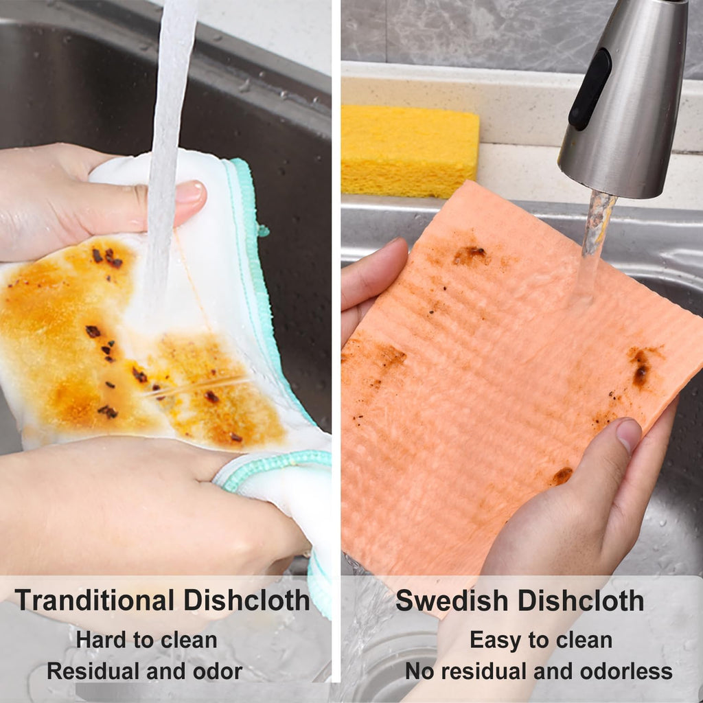 20 Pack Swedish DishCloths for Kitchen Cleaning Dish Cloth