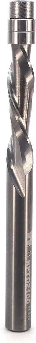 Whiteside RFTD2100 Spiral Downcut Flush Trim Router Bit: 1/4 Inch Cutting Diameter, 1/4 Inch Shank, 1 Inch Cutting