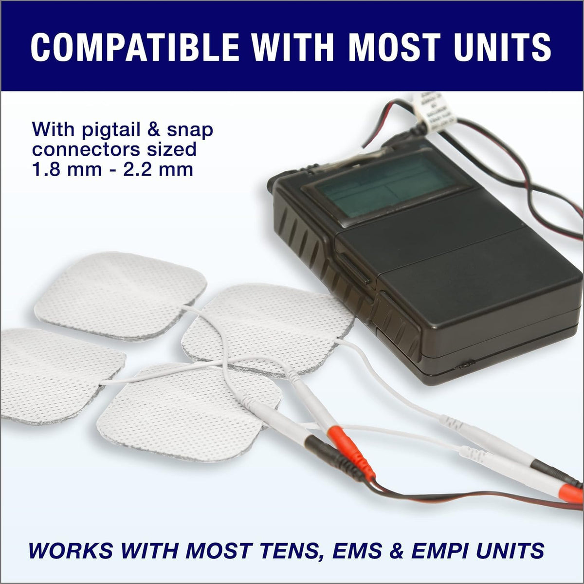 Tens Unit Electrodes Pads 2x2 20 Pcs Replacement Pads Electrode Patches for Electrotherapy