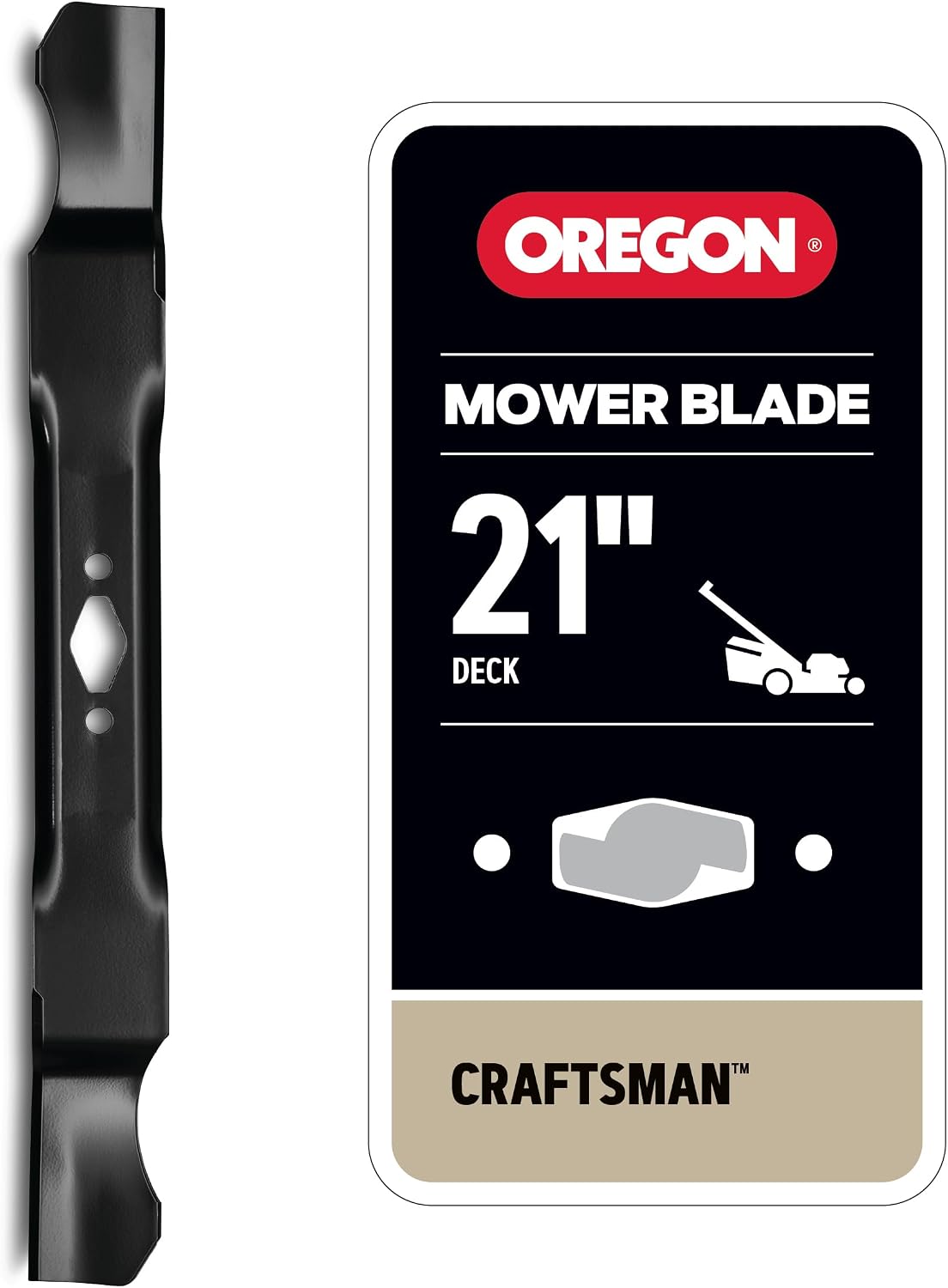 Oregon 21 Inch Lawn Mower Blade, Replacement for Craftsman CMXGZAM100142