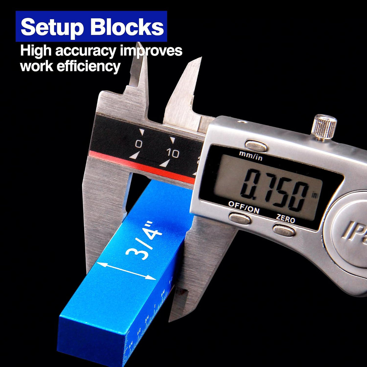 15PCS Inch Setup Blocks Woodworking Tools, Height Gauge Block Set