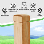 3" x 48" Solid Red Oak Stair Newel Post with Single Groove