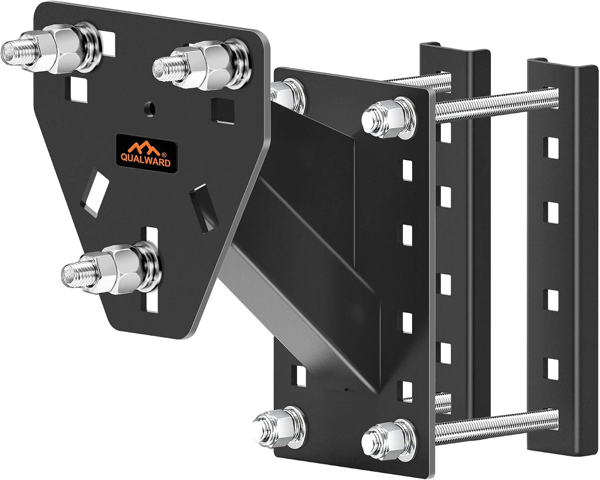 Trailer Spare Tire Mount, Boat Spare Tire Mount for Utility Trailer, Powder Coat Spare tire Carrier, Fits Most 4 & 5