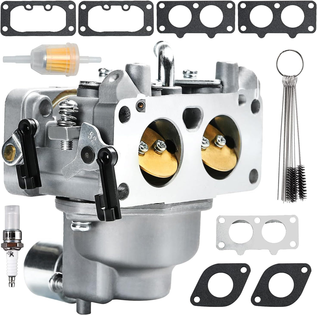 Carburetor 15004-1010 with Gaskets for Kawasaki FH641V FH661V FH721V FX850V 22 HP Engine Carb Replaces 15004-7024, 15004-0757, 15004-1005